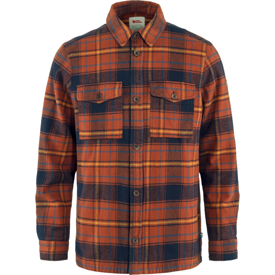 Otoño Hoja-azul Marino Oscuro Övik Lite Camisa Acolchada M Fjällräven Moda