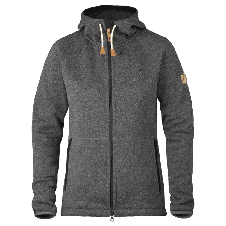 Fjällräven Moda Gris Oscuro Övik Polar Con Capucha W