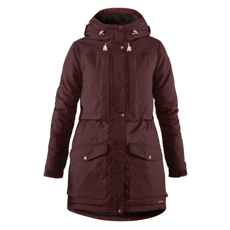Singi Parka Acolchada De Lana Con Fjällräven Fashion Granate Oscuro