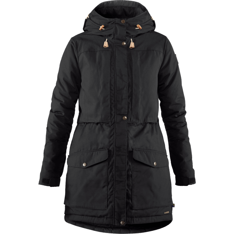 Negro Fjällräven Fashion Singi Parka Acolchada De Lana W