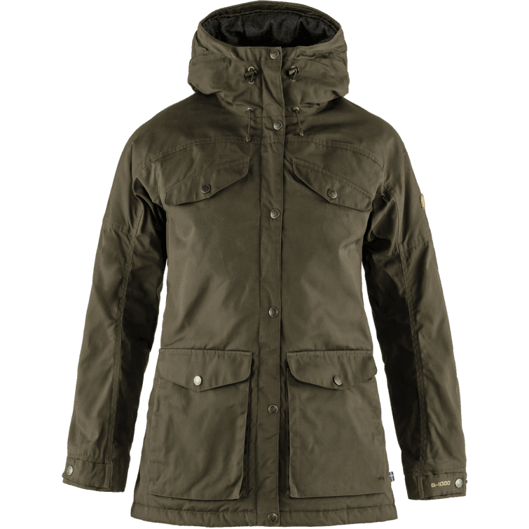 Verde Oliva Oscuro Fjällräven Moda Vidda Pro Chaqueta Acolchada De Lana W
