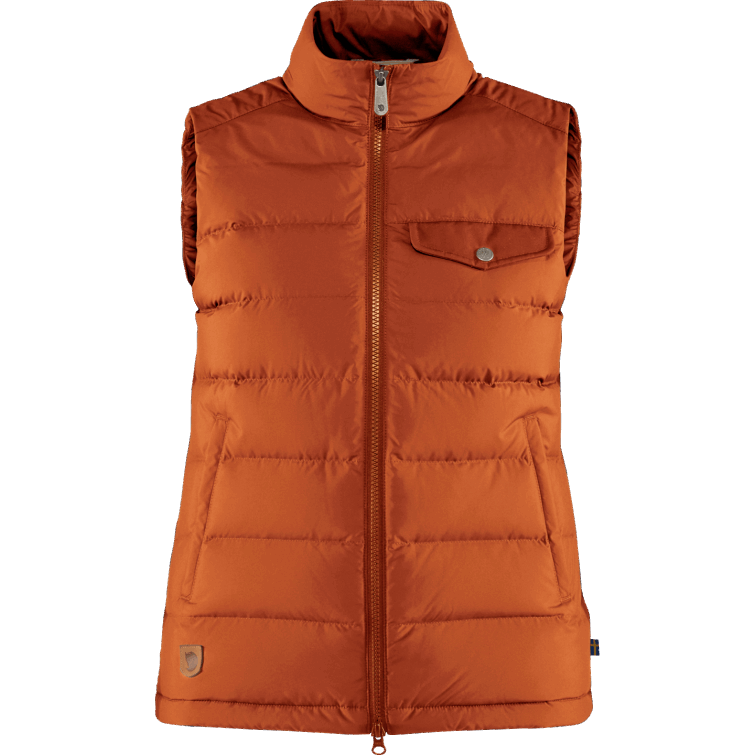 Chaleco Con Forro De Plumón De Hoja De Otoño Con Moda Fjällräven