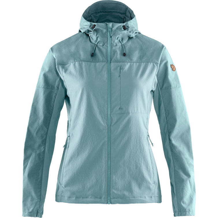 Abisko Midsummer Jacket W Fjällräven Fashion Azul Mineral/azul Arcilla