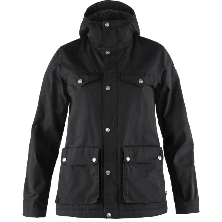Chaqueta De Invierno De Groenlandia Con Fjällräven Moda Negro