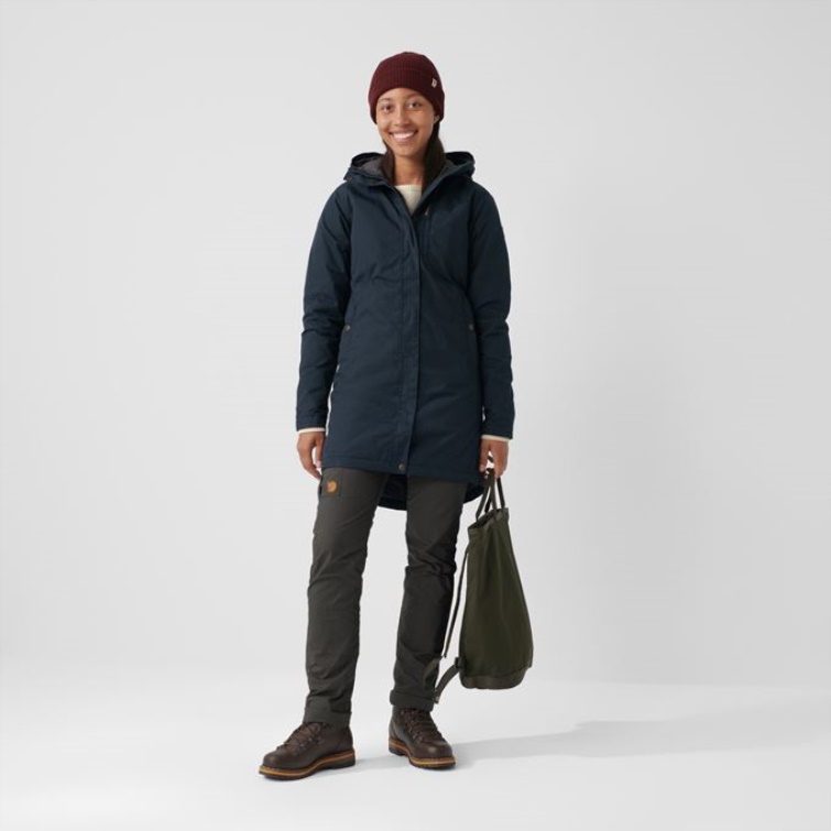 Parka Acolchada Kiruna W - Mesa Purple Mesa Purple Fjällräven Fashion