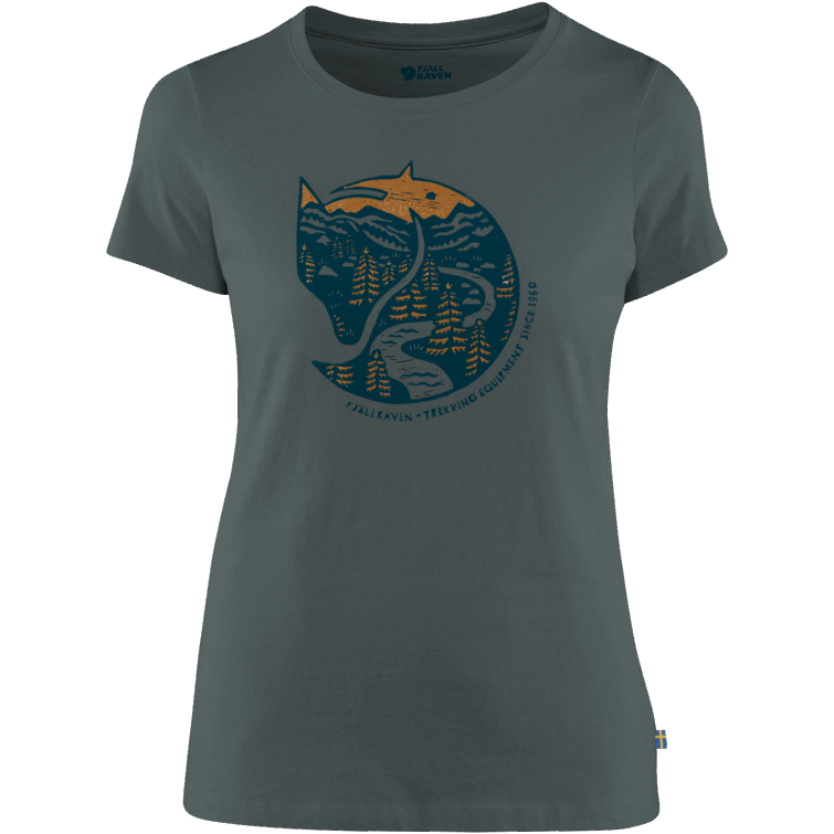 Camiseta Con Estampado De Zorro ártico Y Moda De Fjällräven Del Anochecer