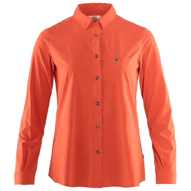 Fjällräven Fashion Rowan Red Övik Lite Camiseta De Manga Larga W - Rowan Red