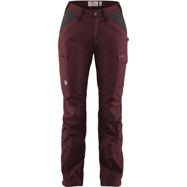 Kaipak Pantalones Curvos W - D Granate D Gris Granate Oscuro/gris Oscuro Fjällräven Moda