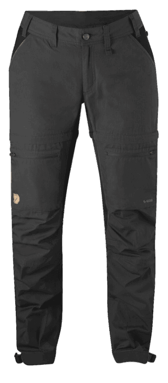 Abisko Lite Trek Zip-off W Gris Oscuro/negro Fjällräven Moda