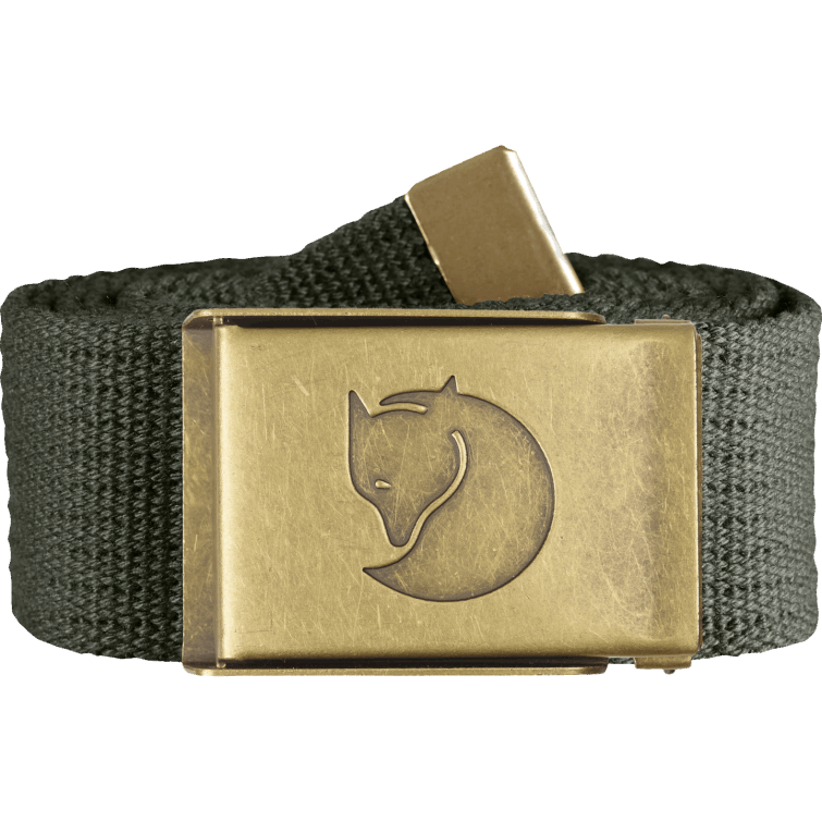 Fjällräven Fashion Canvas Cinturón De Latón 4cm Gris Montaña