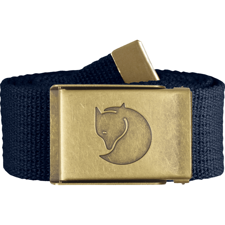 Cinturón De Lona De Latón 4cm Fjällräven Fashion Azul Marino Oscuro