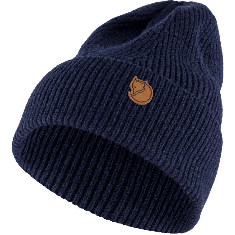 Fjällräven Fashion Brand Gorro Azul Marino Oscuro Con Canalé Direccional
