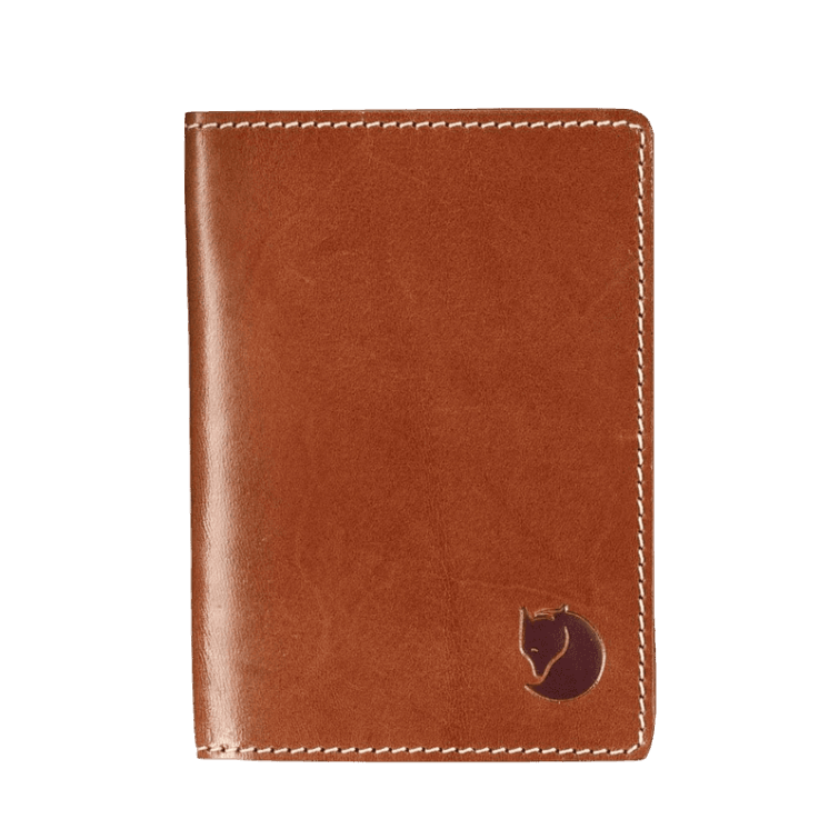 Fjällräven Funda De Pasaporte De Cuero Coñac De Moda