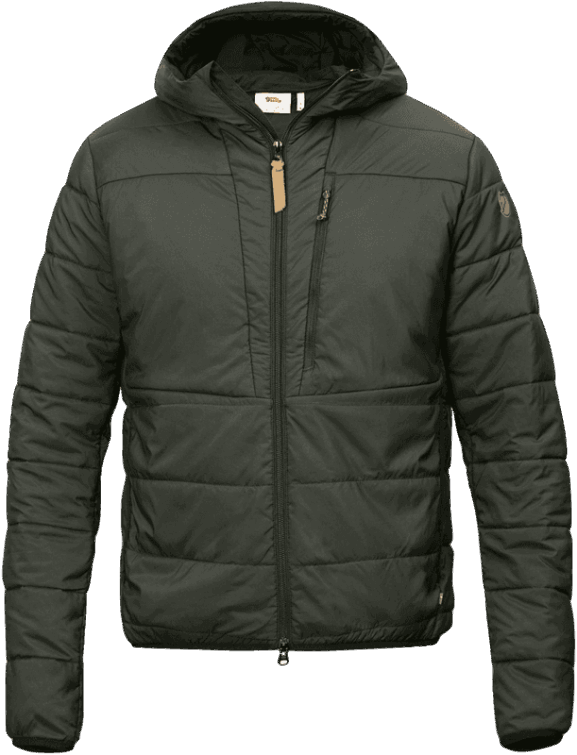 Keb Sudadera Con Capucha Acolchada M Fjällräven Moda Bosque Profundo