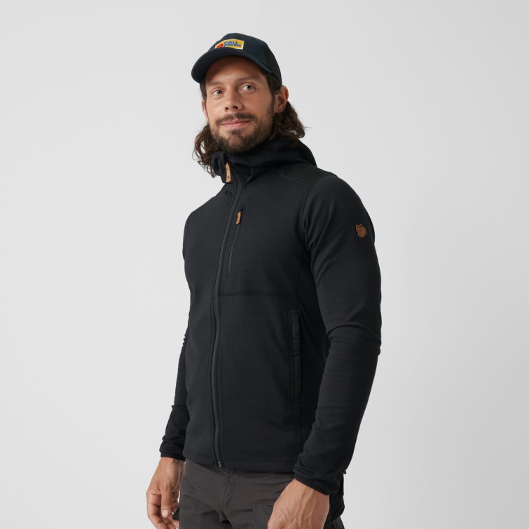 Negro Keb Polar Con Capucha M Fjällräven Moda