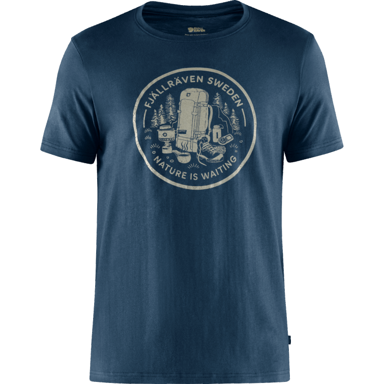 Camiseta Coffee Break M - 2 Colores Fjällräven Fashion Navy