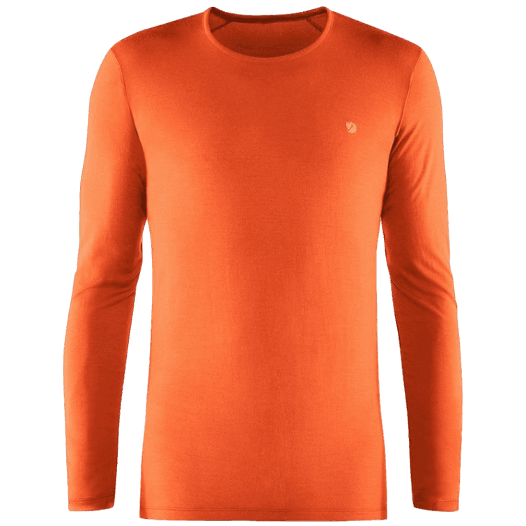 Bergtagen Thinwool Ls M - Hokkaido Orange Hokkaido Orange Fjällräven Moda