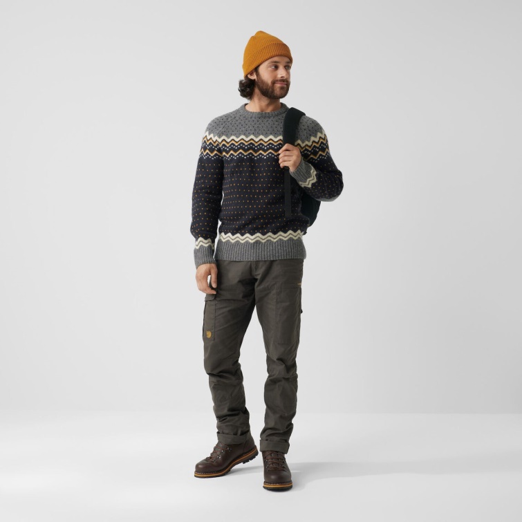 Suéter De Punto Övik M Fjällräven Moda Azul Marino Oscuro