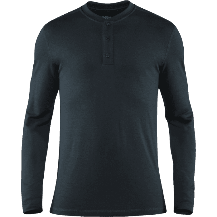 Fjällräven Moda Azul Marino Oscuro Singi Merino Henley M