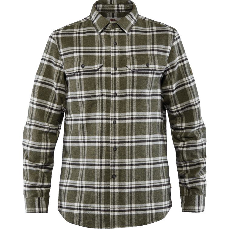 Camisa De Franela Gruesa Övik M - Deep Forest Fjällräven Fashion Deep Forest
