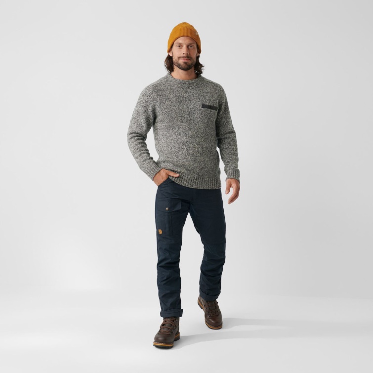 Pantalones Nils M Long Fjällräven Moda Montaña Gris