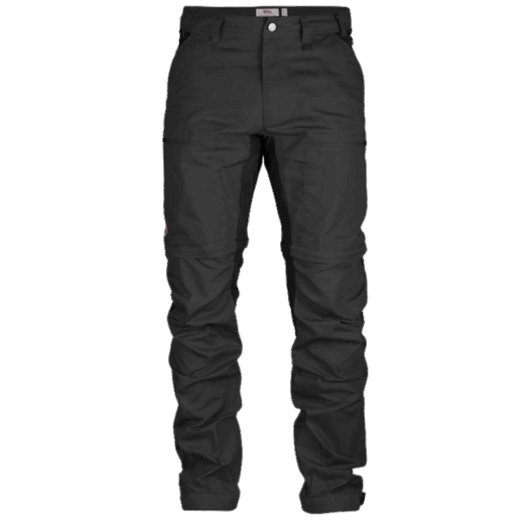 Fjällräven Fashion Abisko Lite Trekking Pantalones Con Cremallera M Regular Gris Oscuro/negro