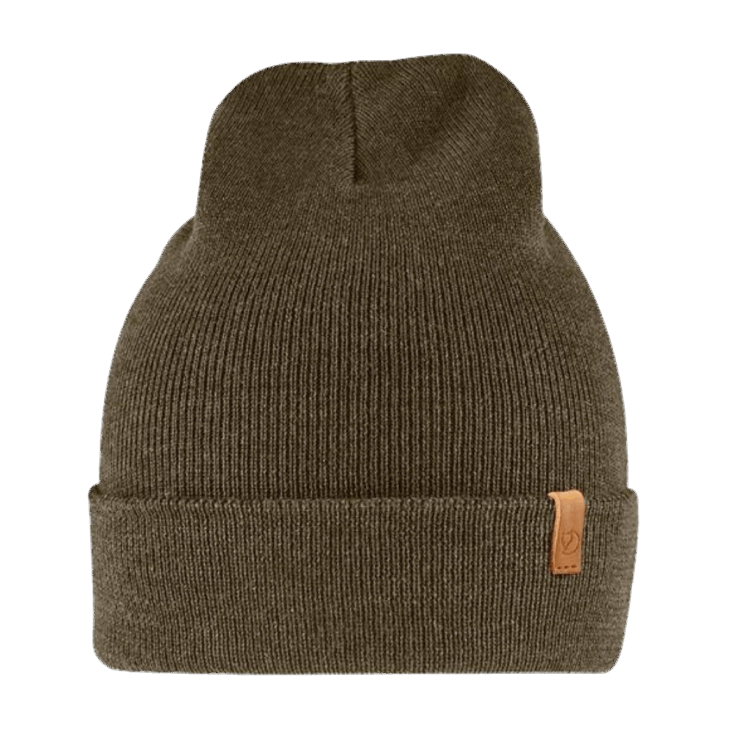 Sombrero De Punto Clásico De Moda Fjällräven Verde Oliva Oscuro De Moda