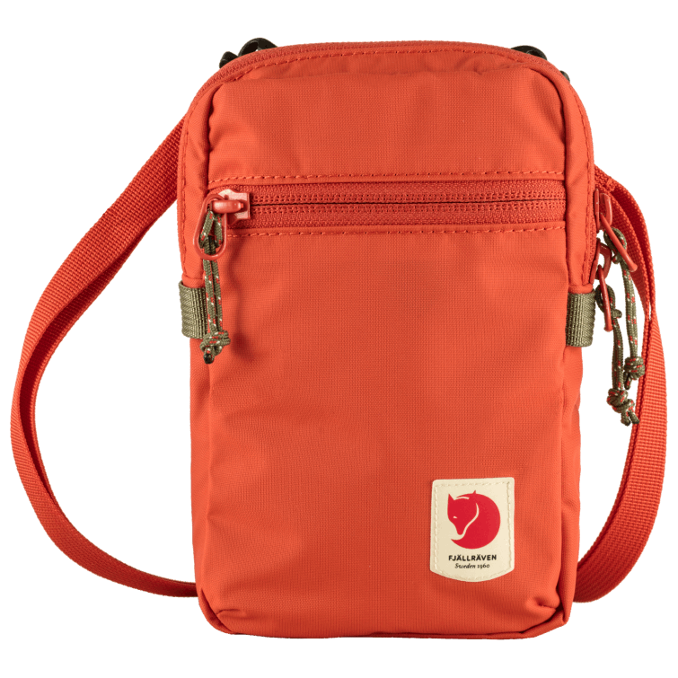 Alta Costa Bolsillo Fjällräven Moda Serbal Rojo