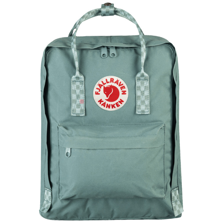 Kånken Fjällräven Moda Escarcha Verde/patrón De Ajedrez