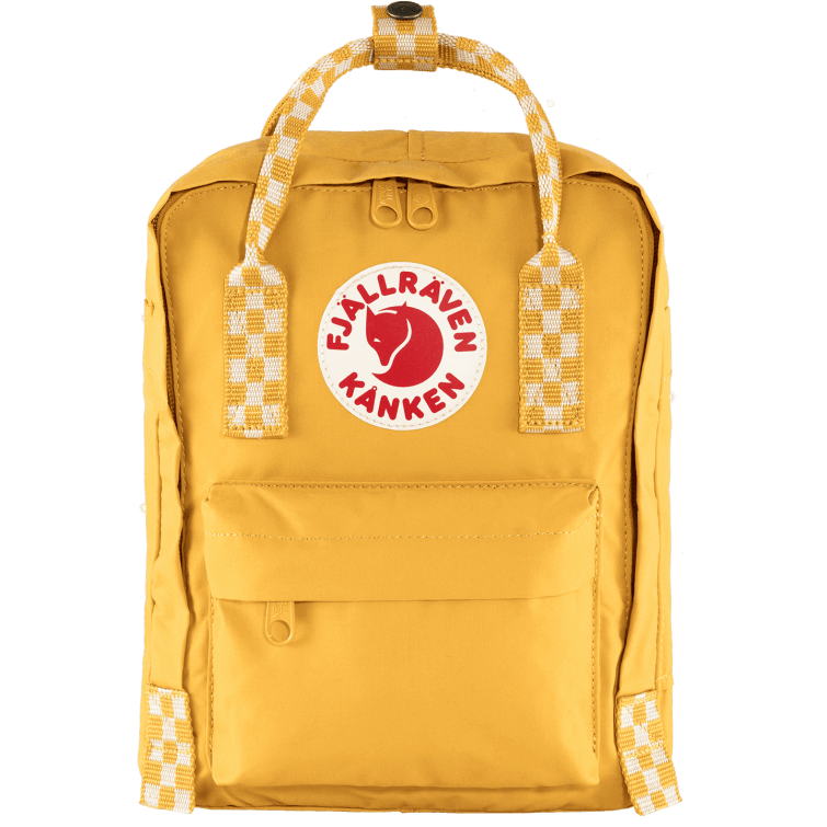 Ocre-ajedrez Patrón Fjällräven Moda Kånken Mini