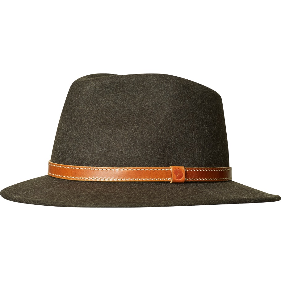 Fjällräven Marca De Moda Srmland Sombrero De Fieltro Verde Oliva Oscuro