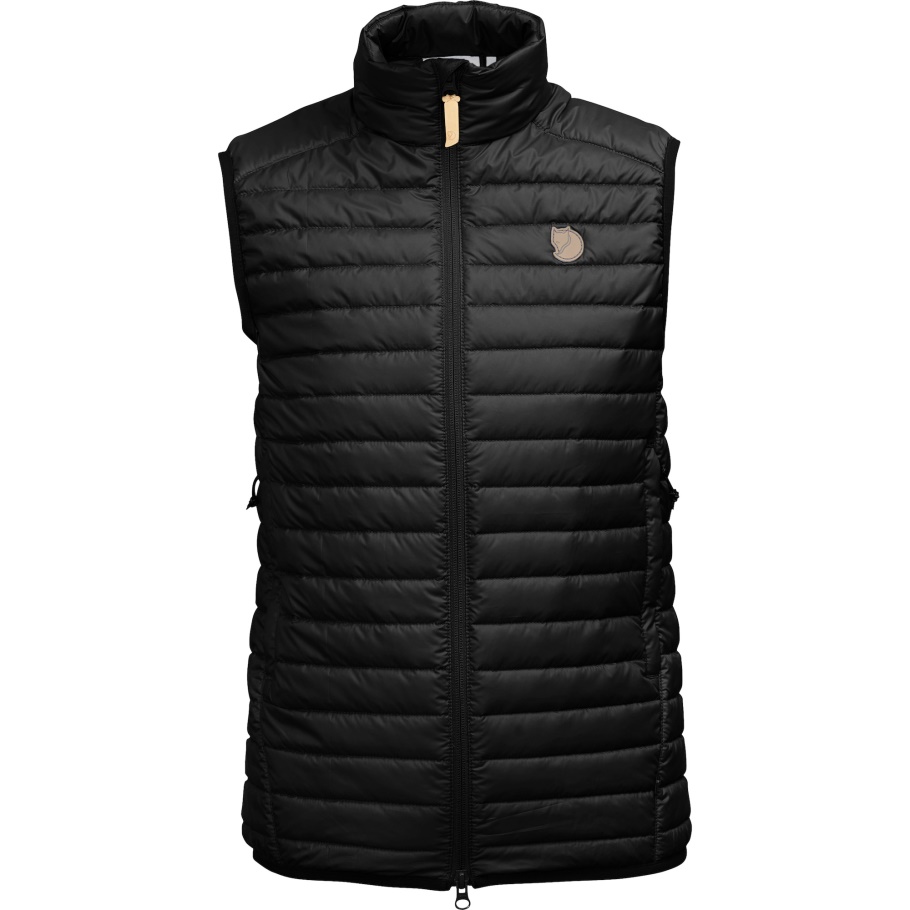 Chaleco Acolchado Negro Abisko Con La Marca De Moda Fjällräven