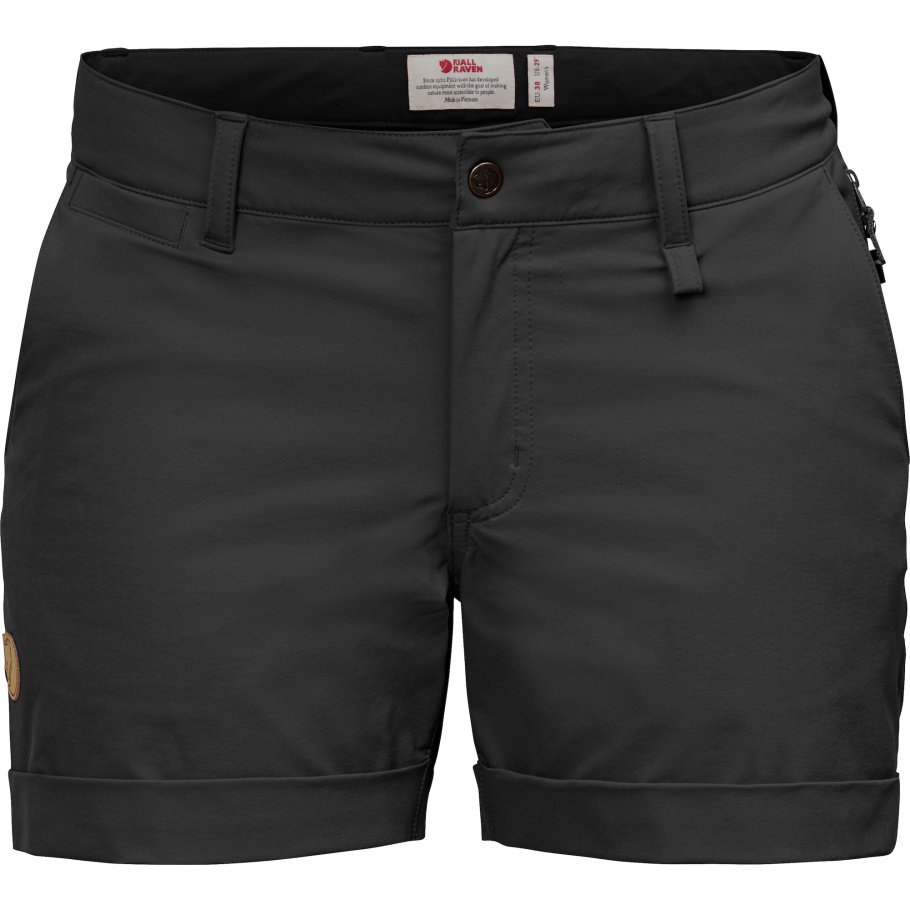 Pantalones Cortos Elásticos Abisko W Negro Moda Fjällräven