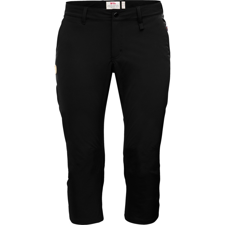 Negro Fjällräven Moda Abisko Pantalones Capri W