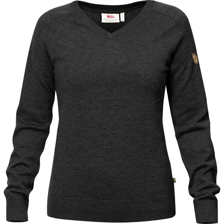 Fjällräven Fashion Srmland Suéter Con Cuello En V W Gris Oscuro