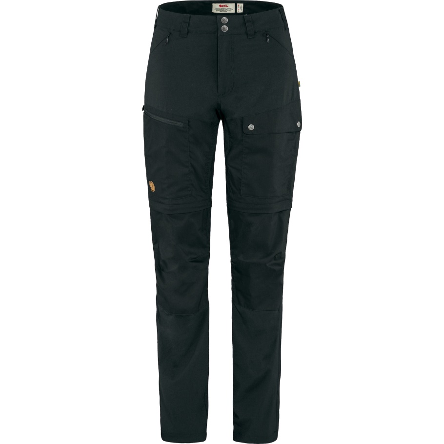 Abisko Midsummer Zip Off Pants W Fjällräven Marca De Moda Negro