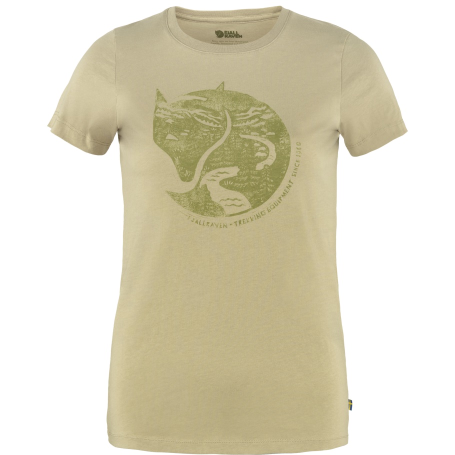 Camiseta Con Estampado De Zorro ártico Y Piedra Arenisca De La Marca De Moda Fjällräven