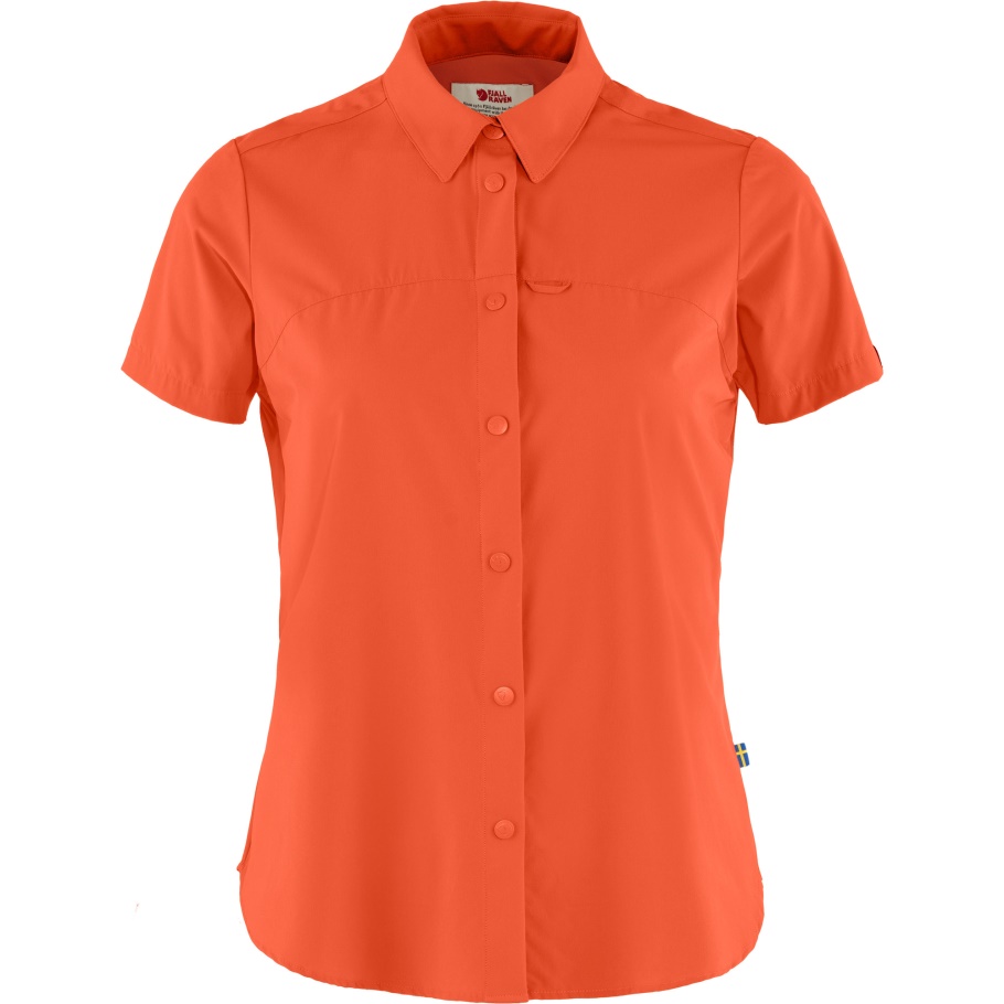 High Coast Lite Camisa Ss W Rowan Rojo Fjällräven Moda