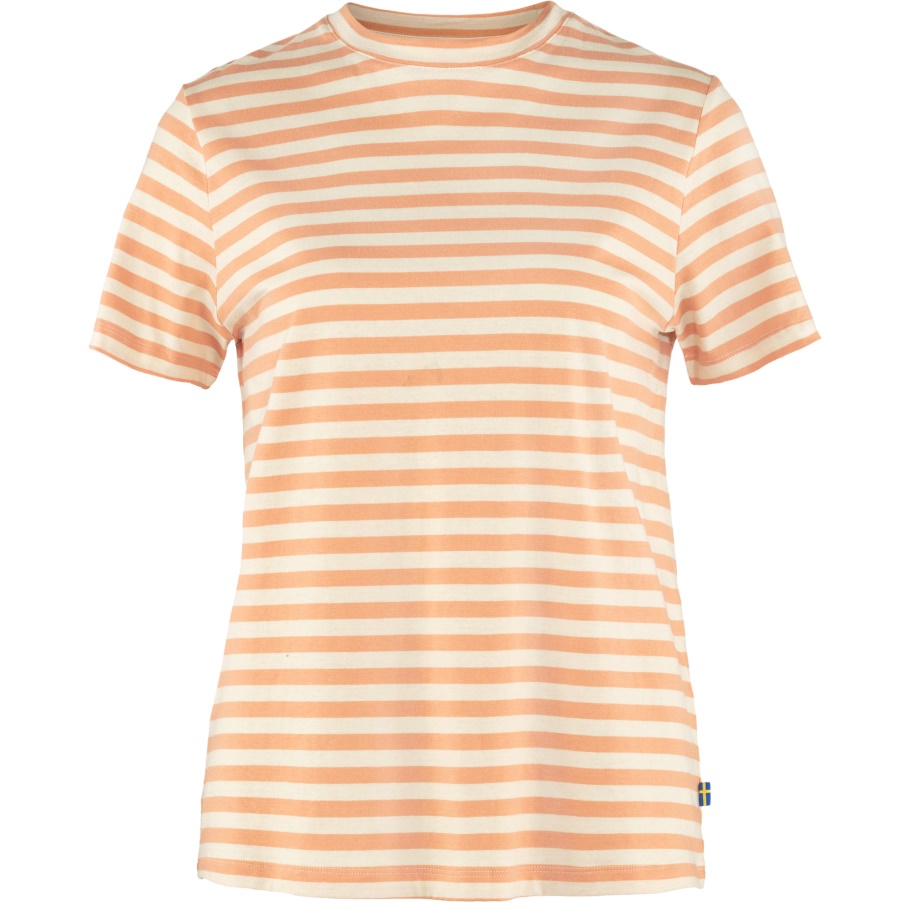 Art Camiseta A Rayas W Land Sort Rosa-tiza Blanca Fjällräven Moda