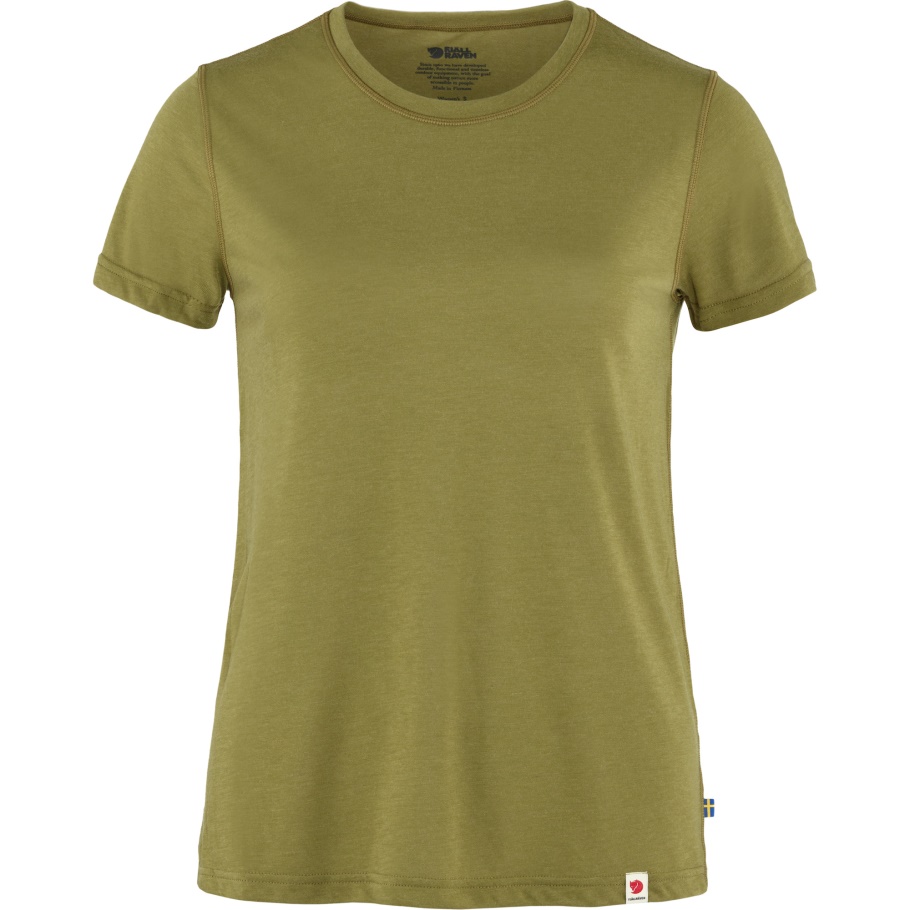 Verde Musgo Fjällräven Moda Alta Costa Lite Camiseta W