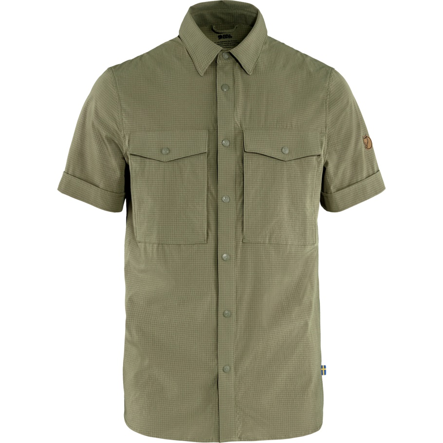 Fjällräven Marca De Moda Light Olive Abisko Trekking Camisa Ss M