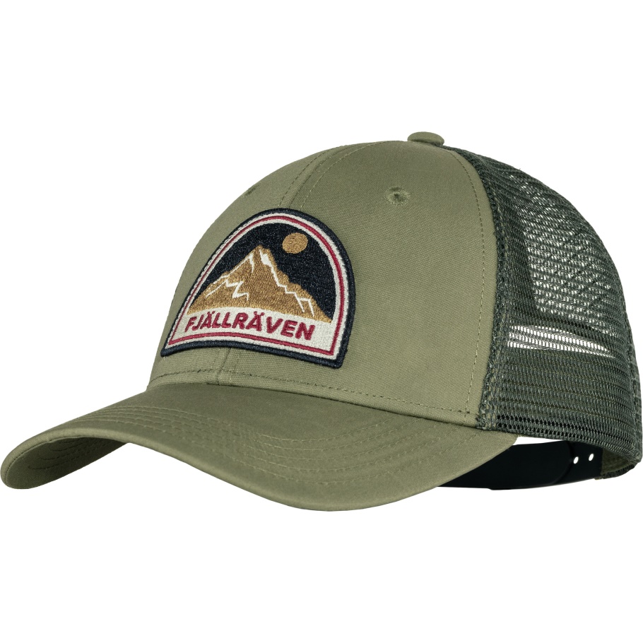 Gorra De Camionero Fjällräven Verde Con Insignia De Moda