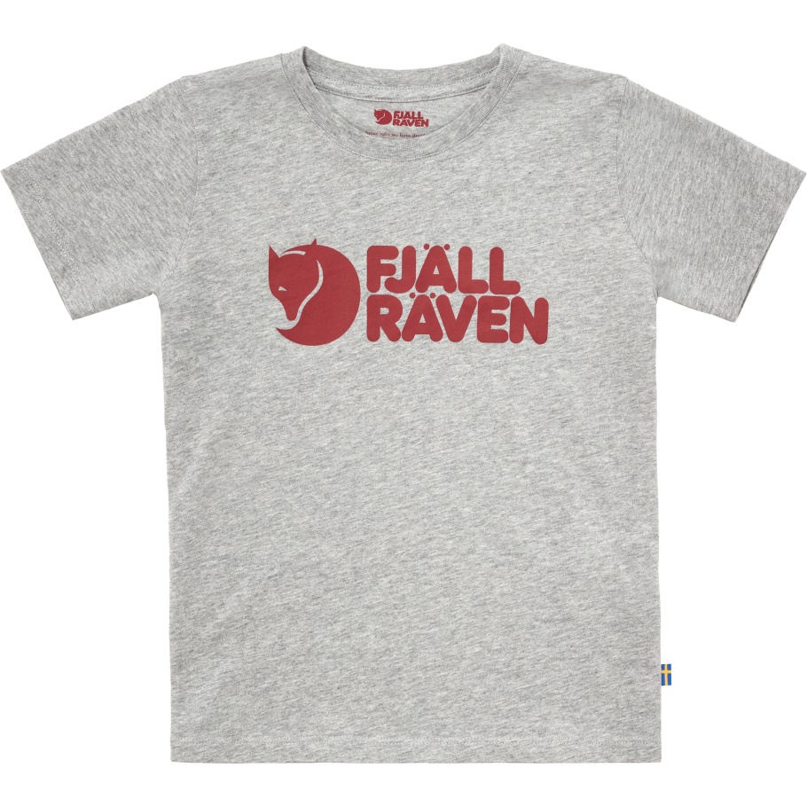 Camiseta Fjällräven Fashion Kids Logo Gris-mélange