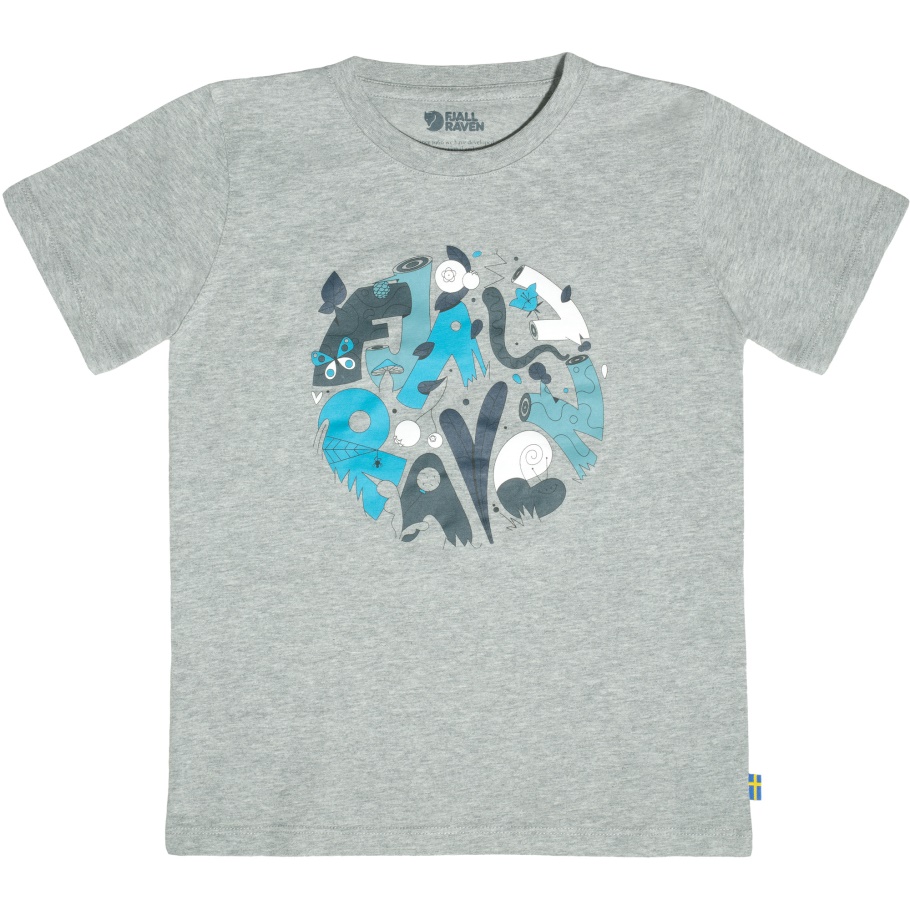 Camiseta Gris Jaspeado Niños Hallazgos Del Bosque Fjällräven Moda