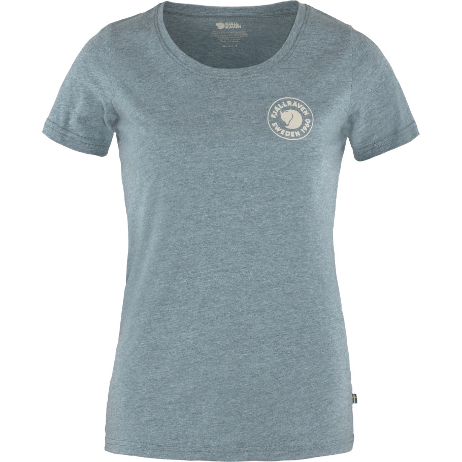 Fjällräven Fashion Brand Indigo Blue-melange 1960 Logo T-shirt W