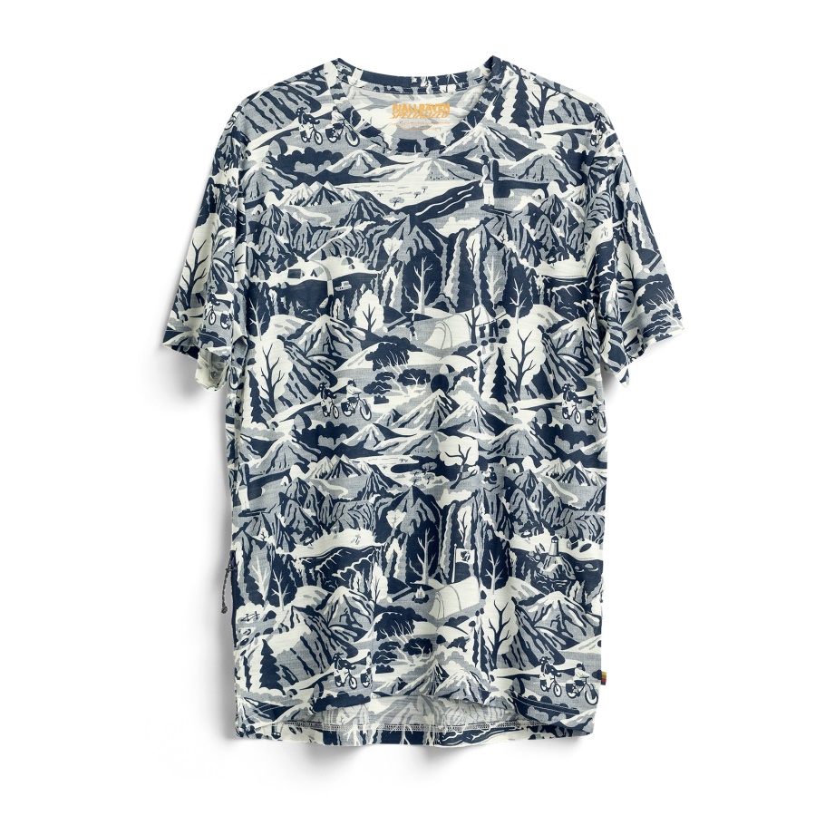 Fjällräven Moda Azul Marino-cáscara De Huevo S/f Lana Caliswe Camiseta M