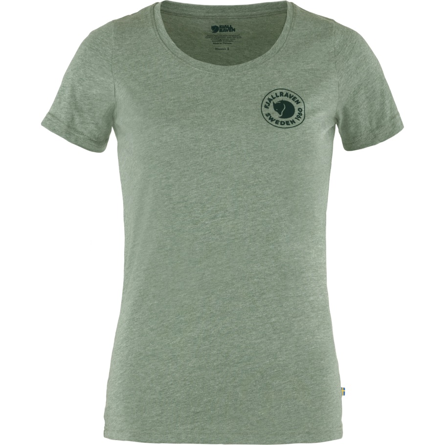 Fjällräven Marca De Moda 1960 Logo T-shirt W Pátina Green-melange