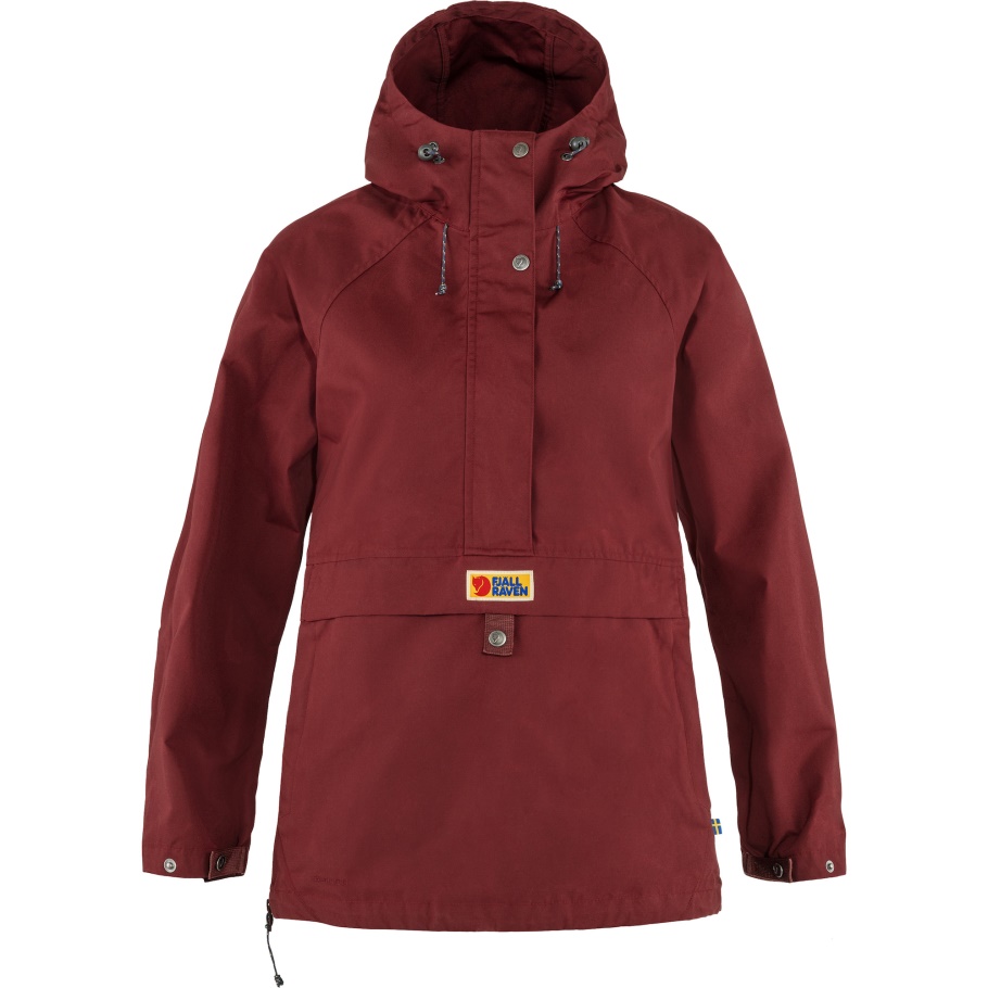Anorak Rojo Burdeos Para Todos Los Días Con Moda Fjällräven