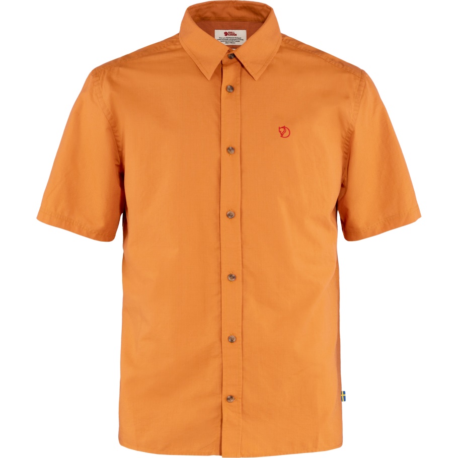 Fjällräven Moda Naranja Picante Övik Lite Camisa Ss M