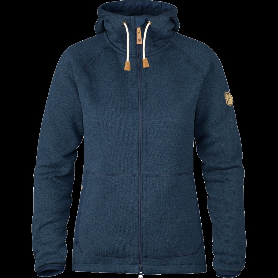 Sudadera Con Capucha Polar Övik Azul Marino Con Moda Fjällräven